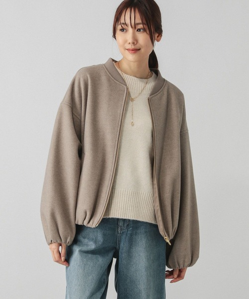 GLOBAL WORK（グローバルワーク）の「軽やかストレッチZIPブルゾン