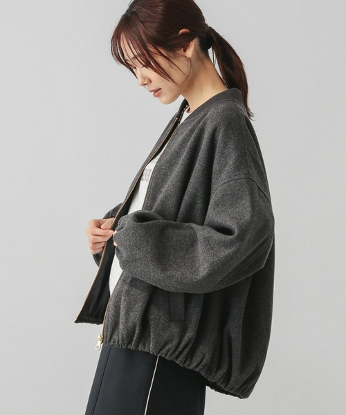 GLOBAL WORK（グローバルワーク）の「軽やかストレッチZIPブルゾン