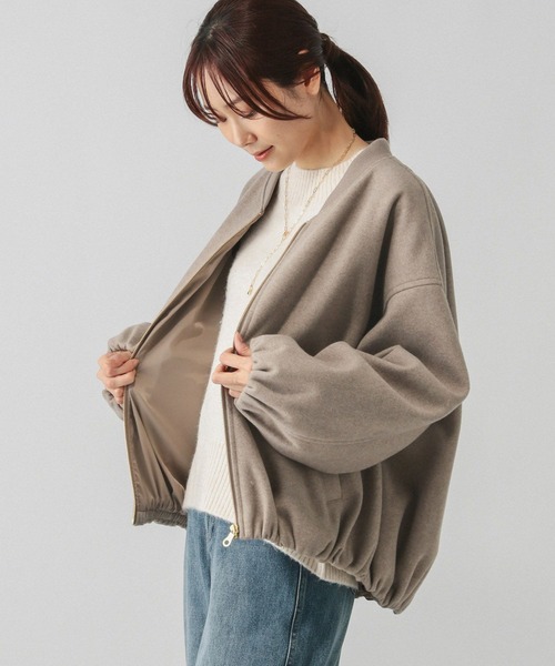 GLOBAL WORK（グローバルワーク）の「軽やかストレッチZIPブルゾン