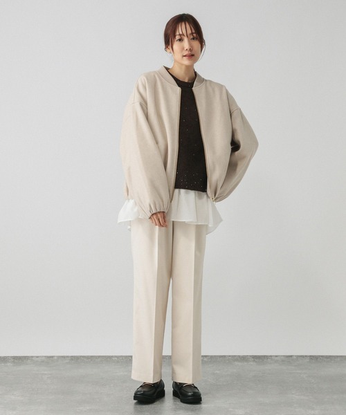 GLOBAL WORK（グローバルワーク）の「軽やかストレッチZIPブルゾン