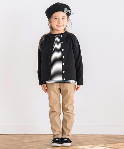 SLAP SLIP(スラップスリップ)の「【WEB限定/スララク】ずっと一軍!スナップボタンカーディガン(100~160cm)(カーディガン/ボレロ・キッズ・ネイビー/パープル/ホワイト/レッド/ブラック/ブルー/グレー・150cm/110cm/120cm/130cm/100cm/140cm/160cm)」の8枚目の写真