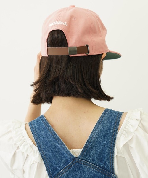 MILKFED.(ミルクフェド)の「OUI CAP(キャップ・レディース・オフホワイト/ブラック/ライトピンク・ONE SIZE)」の10枚目の写真