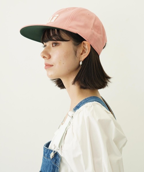 MILKFED.(ミルクフェド)の「OUI CAP(キャップ・レディース・オフホワイト/ブラック/ライトピンク・ONE SIZE)」の11枚目の写真
