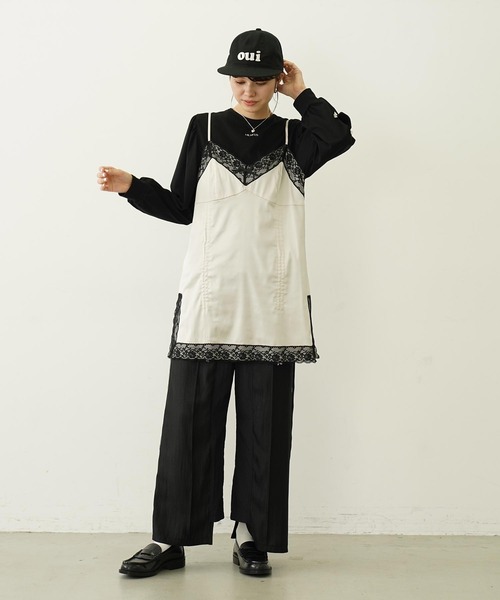 MILKFED.(ミルクフェド)の「OUI CAP(キャップ・レディース・オフホワイト/ブラック/ライトピンク・ONE SIZE)」の18枚目の写真
