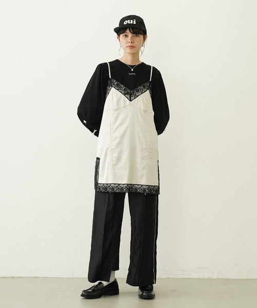 MILKFED.(ミルクフェド)の「OUI CAP(キャップ・レディース・オフホワイト/ブラック/ライトピンク・ONE SIZE)」の19枚目の写真