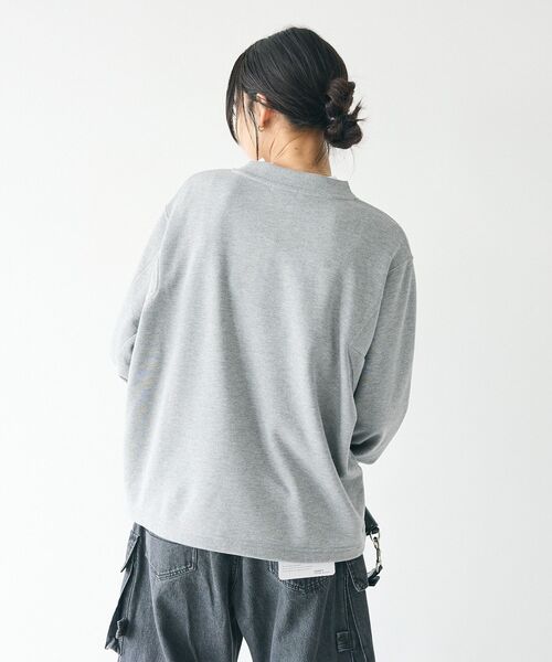 CRAFT STANDARD BOUTIQUE（クラフトスタンダードブティック）の「カレッジプリントプルオーバー（スウェット・レディース・ホワイト系その他/ネイビー/カーキ/杢グレー・FREE）」の9枚目の写真
