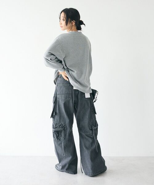 CRAFT STANDARD BOUTIQUE（クラフトスタンダードブティック）の「カレッジプリントプルオーバー（スウェット・レディース・ホワイト系その他/ネイビー/カーキ/杢グレー・FREE）」の17枚目の写真