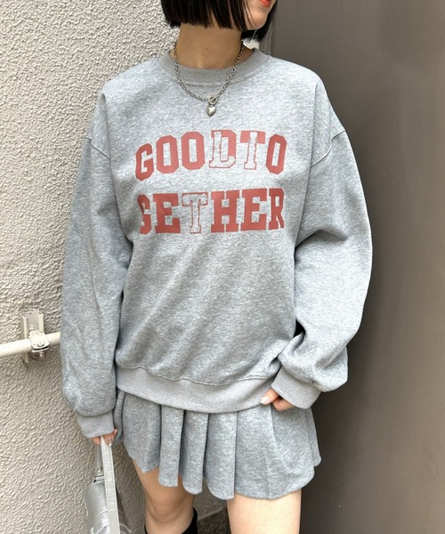 セール】スウェット+プリーツスカートセットアップ【動画あり