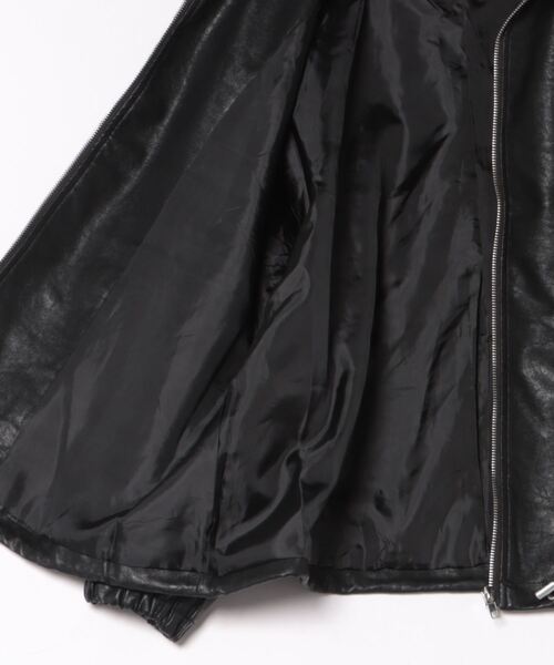 y/m by misato(イムバイミサト)の「フェイクファー襟付きフェイクレザーブルゾン(ブルゾン・レディース・ブラック・FREE)」の15枚目の写真