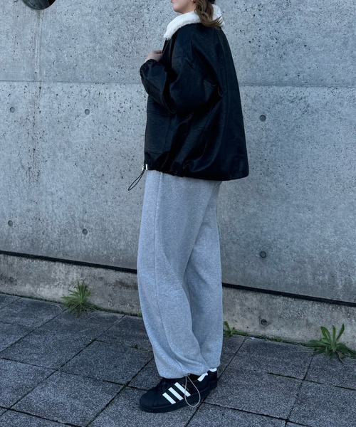 y/m by misato(イムバイミサト)の「フェイクファー襟付きフェイクレザーブルゾン(ブルゾン・レディース・ブラック・FREE)」の11枚目の写真