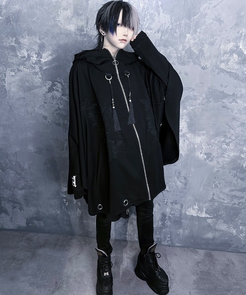 ililil イルイルイル 【蛇昇華界】着物パーカー ililil【イルイルイル】【蛇昇華界】着物パーカー/全1色