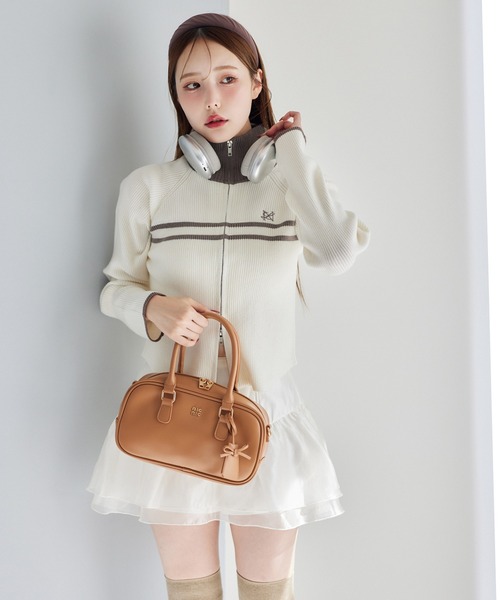 one after another NICE CLAUP(ワンアフターアナザーナイスクラップ)の「バレエコアスカート(スカート・レディース・チャコールグレー/ブラック/アイボリー・FREE)」の17枚目の写真