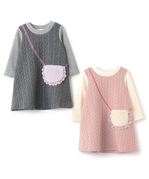 【セール】リバティファブリックフリルケーブルワンピース（ワンピース）｜sense of wonder（センスオブワンダー）