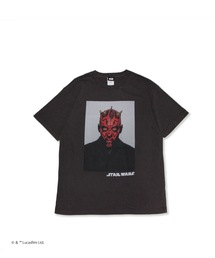 STAR WARS | 『スター・ウォーズ/STARWARS』"""Darth Maul"" T-Shirt"  半袖プリントTシャツ ビックシルエット ピグメント加工 ヴィンテージライク(Tシャツ/カットソー)