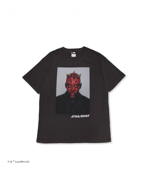 STAR WARS(スターウォーズ)の「『スター・ウォーズ/STARWARS』"""Darth Maul"" T-Shirt" 半袖プリントTシャツ ビックシルエット ピグメント加工 ヴィンテージライク(Tシャツ/カットソー・メンズ・チャコール/ホワイト・X-LARGE/LARGE/MEDIUM)」の8枚目の写真