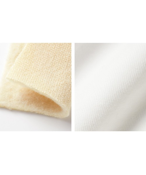 IEDIT（イディット）の「ＩＥＤＩＴ　裏起毛キーネックスウェットとロンＴのレイヤードセット（スウェット・レディース・ネイビー/ライトベージュ・M/L/LL/3L/S/4L）」の9枚目の写真