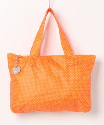 suppli mohh | ﾁｬｰﾑ付小ﾄﾞｯﾄ柄BAG(ハンドバッグ)