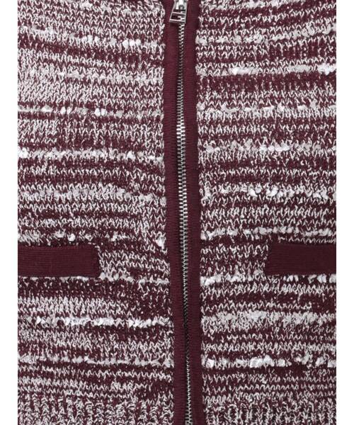 EMODA（エモダ）の「ツイードクロップジップニット（ニット/セーター・レディース・レッド/ネイビー/ブラック・FREE）」の10枚目の写真