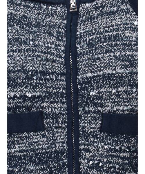 EMODA（エモダ）の「ツイードクロップジップニット（ニット/セーター・レディース・レッド/ネイビー/ブラック・FREE）」の11枚目の写真