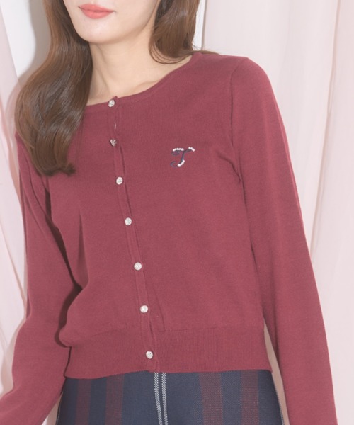 ZOZO限定】tocco closetロゴエンブロイダリー×ビジューパール