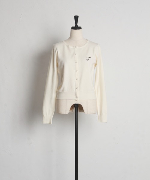 ZOZO限定】tocco closetロゴエンブロイダリー×ビジューパール