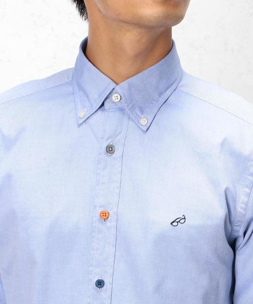 green label relaxing（グリーンレーベルリラクシング）の「【WEB限定】★★B/CRA P/OX EMBRO BD シャツ（シャツ/ブラウス・メンズ・ホワイト/ロイヤルブルー・X-LARGE/X-SMALL/MEDIUM/LARGE/SMALL）」の7枚目の写真