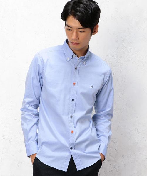 green label relaxing（グリーンレーベルリラクシング）の「【WEB限定】★★B/CRA P/OX EMBRO BD シャツ（シャツ/ブラウス・メンズ・ホワイト/ロイヤルブルー・X-LARGE/X-SMALL/MEDIUM/LARGE/SMALL）」の8枚目の写真