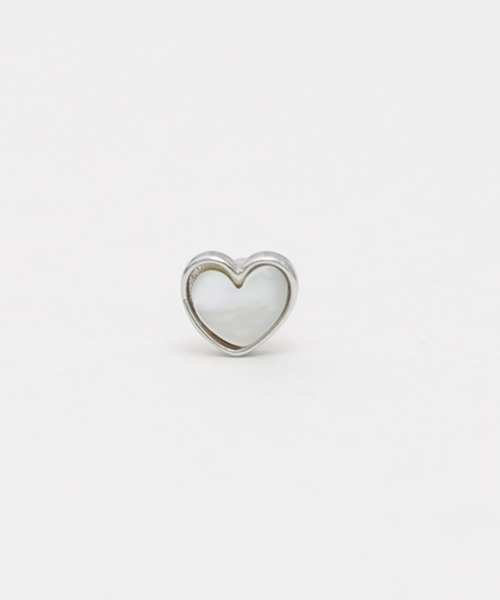 す*め様 MAYU 片耳用 ハート ジルコニア ピアス 新作揃え Tiny MAYU heart ピアス（片耳用） stone line