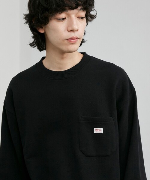 SMITH'S(スミス)の「SMITH’S(スミス)別注 バック刺繍ポケットスウェット(スウェット・メンズ・コバルトブルー/ホワイト/ブラック・S/M/L/XL)」の2枚目の写真