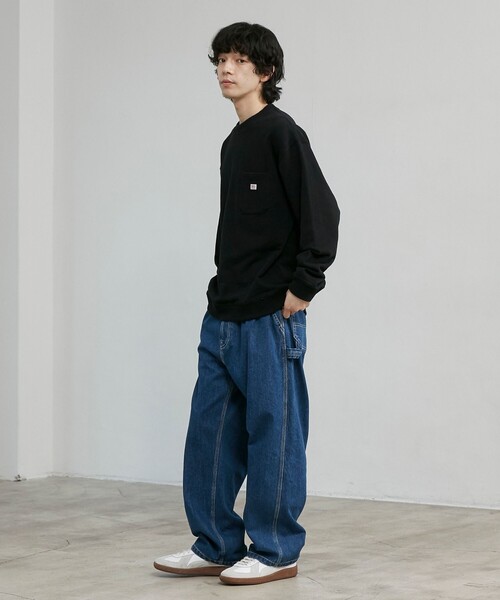 SMITH'S(スミス)の「SMITH’S(スミス)別注 バック刺繍ポケットスウェット(スウェット・メンズ・コバルトブルー/ホワイト/ブラック・S/M/L/XL)」の5枚目の写真