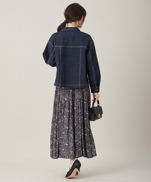 ANY SIS(エニィスィス)の「【洗える】ストレッチライトデニム ジャケット(デニムジャケット・レディース・グレー系/ダルブルー系・0)」の8枚目の写真