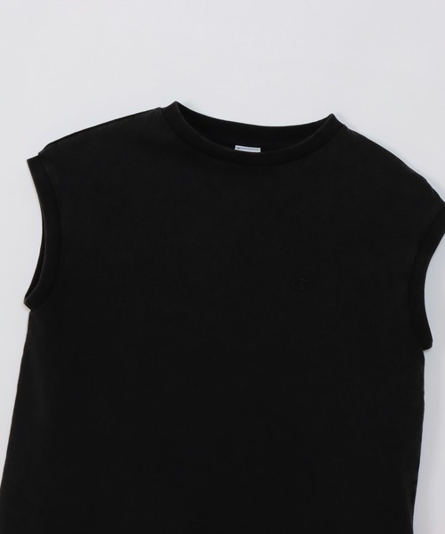 Champion(チャンピオン)の「【Champion/チャンピオン】レディース スリーブレスシャツ(Tシャツ/カットソー・レディース・ブラック系その他/アッシュグレー/ライラック/ロイヤルブルー・LARGE/MEDIUM)」の6枚目の写真