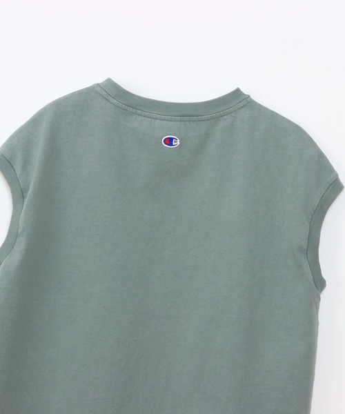 Champion(チャンピオン)の「【Champion/チャンピオン】レディース スリーブレスシャツ(Tシャツ/カットソー・レディース・ブラック系その他/アッシュグレー/ライラック/ロイヤルブルー・LARGE/MEDIUM)」の12枚目の写真