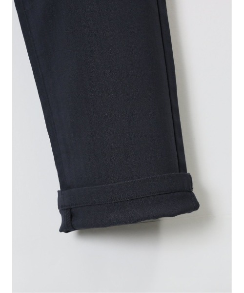 m.f.editorial（エムエフエディトリアル）の「【ストレッチ　マシンウォッシャブル】m.f.エディトリアル メンズ クロスストレッチ スリムパンツ ヘリンボン（チノパンツ・メンズ・グレー系その他2/ネイビー・MEDIUM/LARGE/X-LARGE/S）」の8枚目の写真