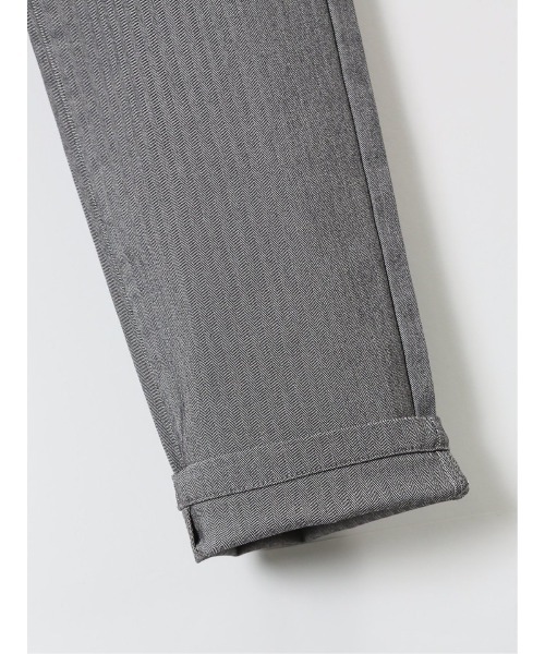 m.f.editorial（エムエフエディトリアル）の「【ストレッチ　マシンウォッシャブル】m.f.エディトリアル メンズ クロスストレッチ スリムパンツ ヘリンボン（チノパンツ・メンズ・グレー系その他2/ネイビー・MEDIUM/LARGE/X-LARGE/S）」の13枚目の写真