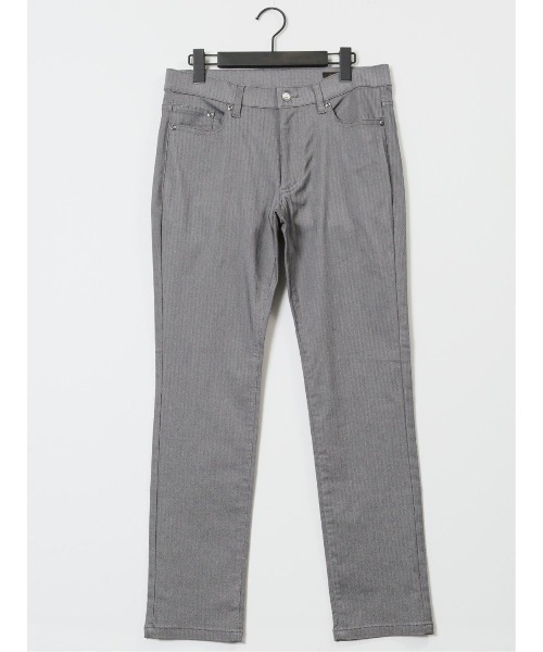 m.f.editorial（エムエフエディトリアル）の「【ストレッチ　マシンウォッシャブル】m.f.エディトリアル メンズ クロスストレッチ スリムパンツ ヘリンボン（チノパンツ・メンズ・グレー系その他2/ネイビー・MEDIUM/LARGE/X-LARGE/S）」の16枚目の写真