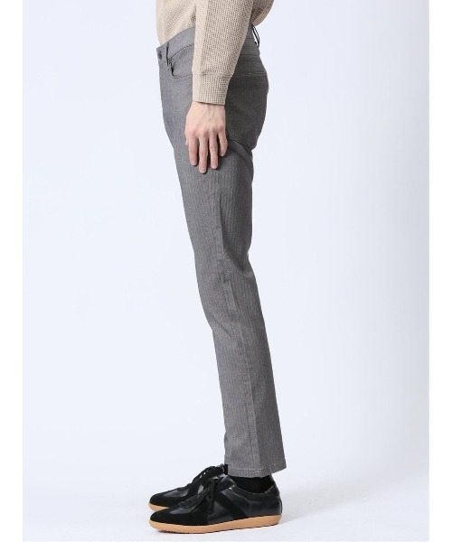 m.f.editorial（エムエフエディトリアル）の「【ストレッチ　マシンウォッシャブル】m.f.エディトリアル メンズ クロスストレッチ スリムパンツ ヘリンボン（チノパンツ・メンズ・グレー系その他2/ネイビー・MEDIUM/LARGE/X-LARGE/S）」の18枚目の写真
