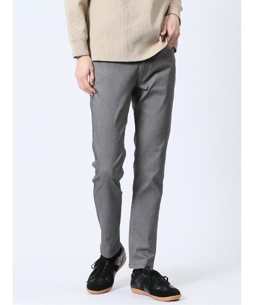 m.f.editorial（エムエフエディトリアル）の「【ストレッチ　マシンウォッシャブル】m.f.エディトリアル メンズ クロスストレッチ スリムパンツ ヘリンボン（チノパンツ・メンズ・グレー系その他2/ネイビー・MEDIUM/LARGE/X-LARGE/S）」の22枚目の写真