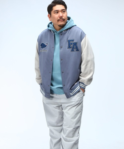 稀少 adidas 三本ライン 袖革スタジャン 刺繍ワッペン 中綿