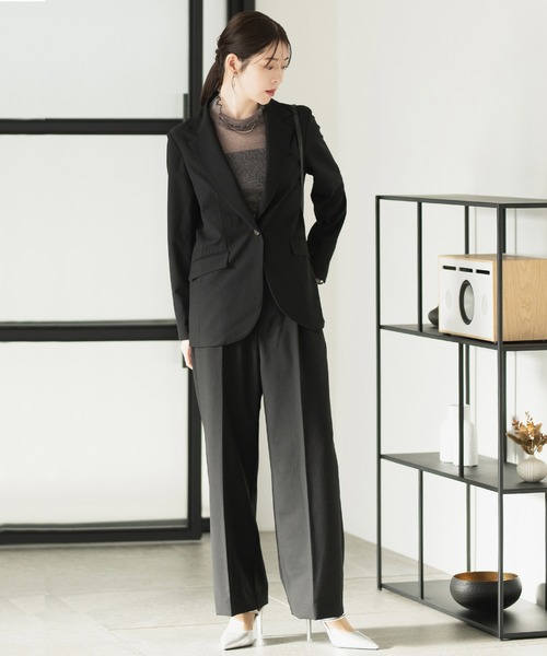 CELEN ジャケットパンツセットアップ スーツ セール】《2025新作》【洗える/パンツスーツ】ワンボタン