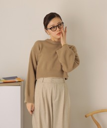 ニット/セーター louren basket short knit LAULEN｜ローレンのニット/セーター（ショート丈）通販 - ZOZOTOWN