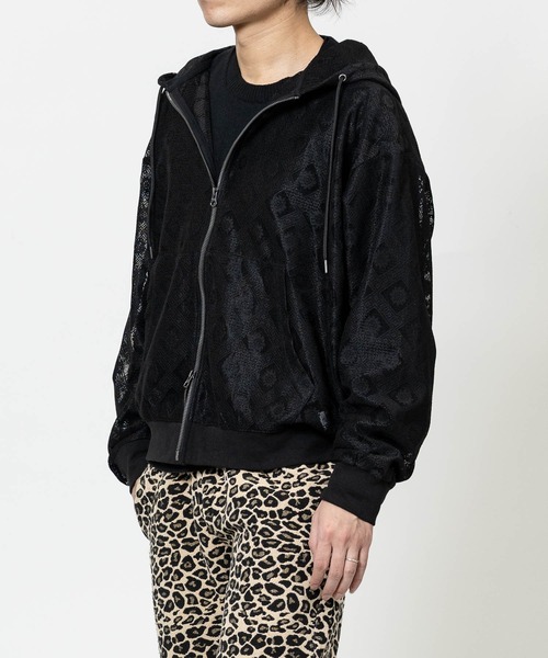 JOHN'S CLOSET(ジョンズクローゼット)の「【13】シアーデザイン ダブルジップパーカー(パーカー・メンズ・ライトグレー/ブラック/ブラック系2/ブラック系1/ホワイト系1/ホワイト系2・MEDIUM/LARGE)」の16枚目の写真