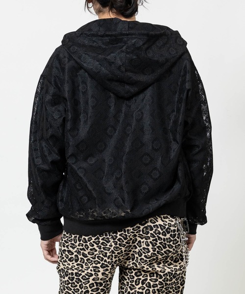 JOHN'S CLOSET(ジョンズクローゼット)の「【13】シアーデザイン ダブルジップパーカー(パーカー・メンズ・ライトグレー/ブラック/ブラック系2/ブラック系1/ホワイト系1/ホワイト系2・MEDIUM/LARGE)」の15枚目の写真