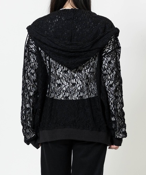 JOHN'S CLOSET(ジョンズクローゼット)の「【13】シアーデザイン ダブルジップパーカー(パーカー・メンズ・ライトグレー/ブラック/ブラック系2/ブラック系1/ホワイト系1/ホワイト系2・MEDIUM/LARGE)」の11枚目の写真