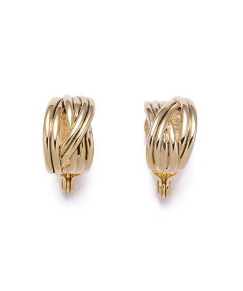 LANVIN en Bleu(ランバンオンブルー)の「メタリック イヤリング(イヤリング・レディース・ゴールド・ONE SIZE)」の1枚目の写真