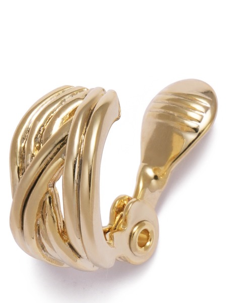 LANVIN en Bleu(ランバンオンブルー)の「メタリック イヤリング(イヤリング・レディース・ゴールド・ONE SIZE)」の5枚目の写真