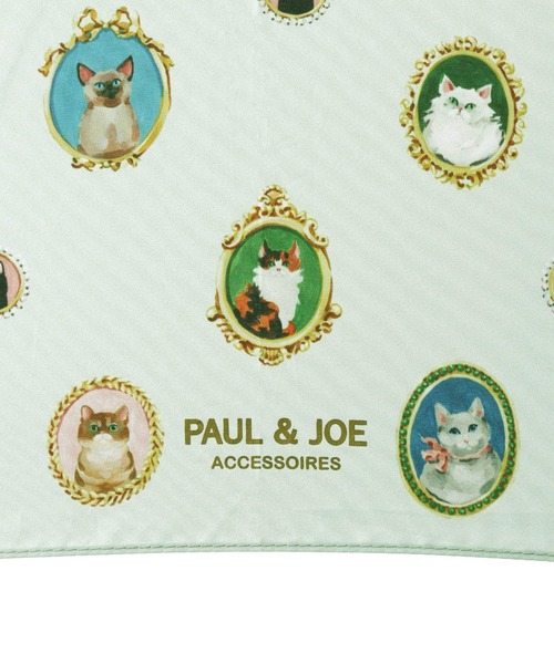 PAUL&JOE（ポールアンドジョー）の「長傘 UV 竹手元 "CATS CAMEO"（長傘・レディース・ライトグレー/レッド/ダークブルー・FREE）」の8枚目の写真