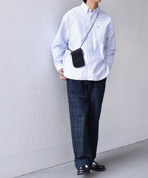 MAISON CANVVAS（メゾンキャンバス）の「【SHIPS any別注】MAISON CANVVAS: メッシュ ウォレット マルチ ショルダーポーチ◇（ショルダーバッグ・メンズ・ブラック/オレンジ/ネイビー/ベージュ/ライトグリーン・ONE SIZE）」の9枚目の写真