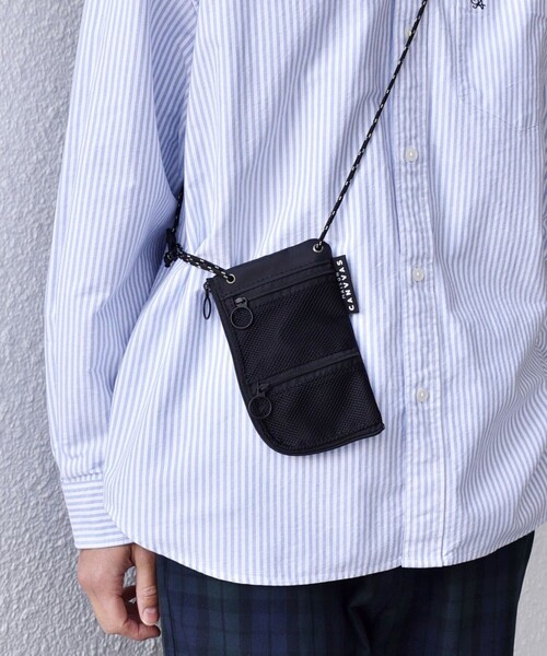 MAISON CANVVAS（メゾンキャンバス）の「【SHIPS any別注】MAISON CANVVAS: メッシュ ウォレット マルチ ショルダーポーチ◇（ショルダーバッグ・メンズ・ブラック/オレンジ/ネイビー/ベージュ/ライトグリーン・ONE SIZE）」の12枚目の写真