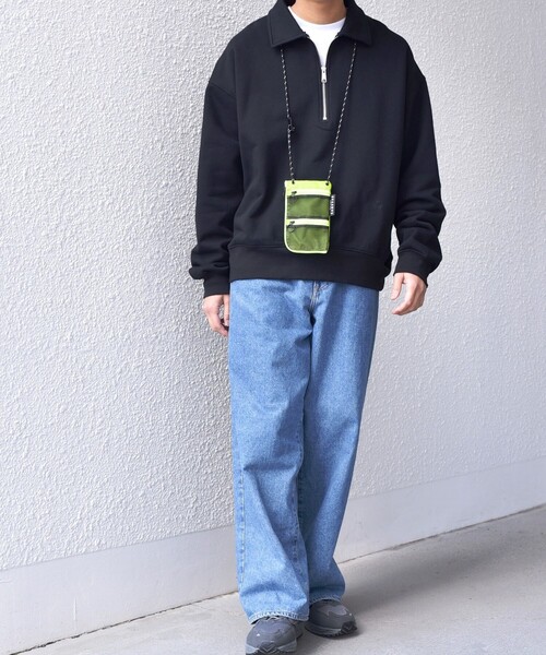 MAISON CANVVAS（メゾンキャンバス）の「【SHIPS any別注】MAISON CANVVAS: メッシュ ウォレット マルチ ショルダーポーチ◇（ショルダーバッグ・メンズ・ブラック/オレンジ/ネイビー/ベージュ/ライトグリーン・ONE SIZE）」の19枚目の写真